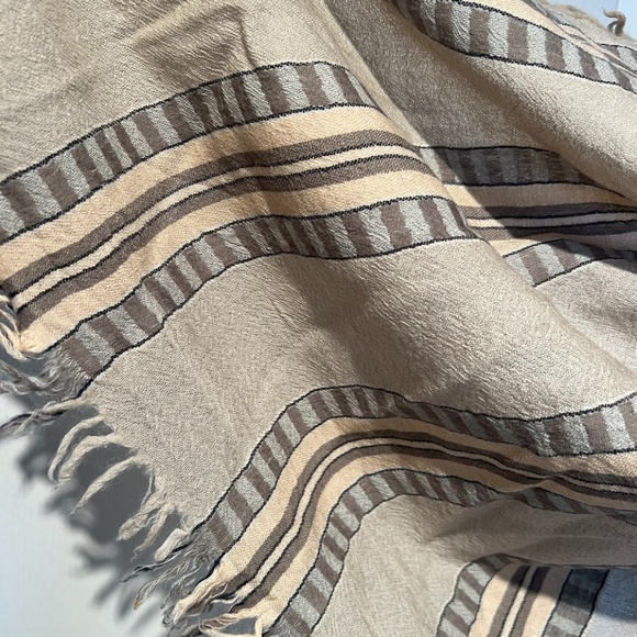 aritzia wilfred wool blanket scarf - beige - Picture 6 of 8
